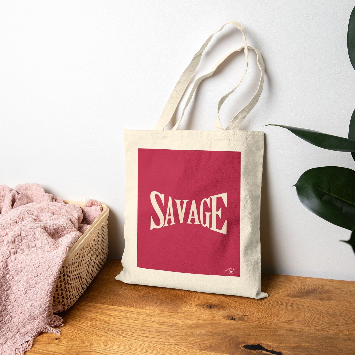 Savage Cotton Canvas Tote Bag | Eco-Friendly & Stylish Carryall