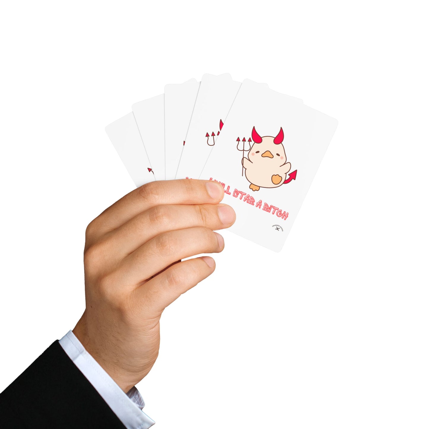 Cute Cartoon Poker Playing Cards - Unique Gift for Game Nights, Party Supplies, Collectible Card Deck, Fun and Quirky Design, Ace of Spades