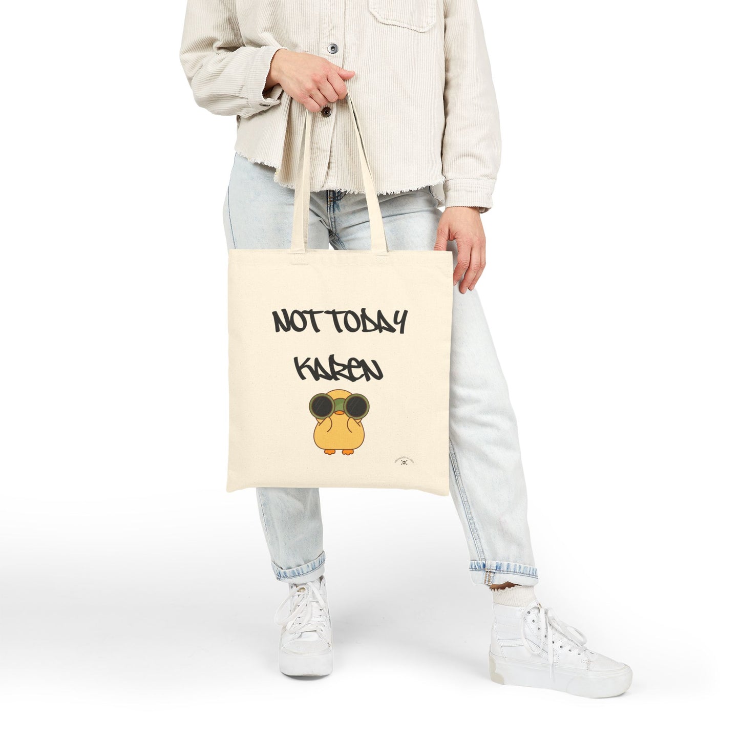 Funny Not Today Karen | Cotton Canvas Tote Bag