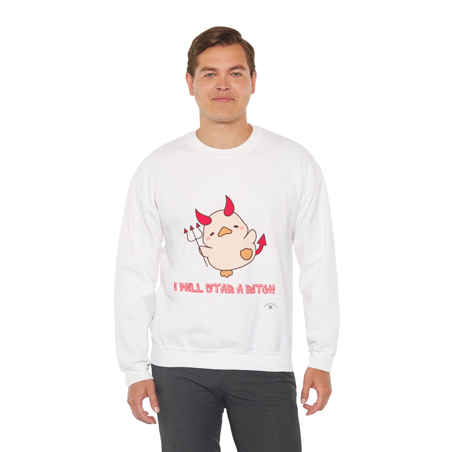 I Will Start A B*tch Unisex Heavy Blend™ Crewneck Sweatshirt