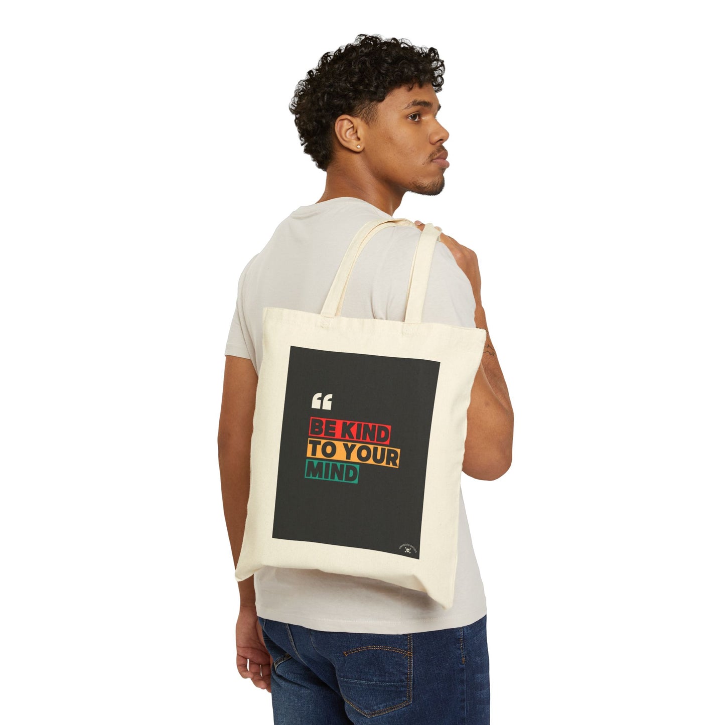 Be Kind to Your Mind Tote Bag | Eco-Friendly Cotton Canvas Bag for Everyday Use