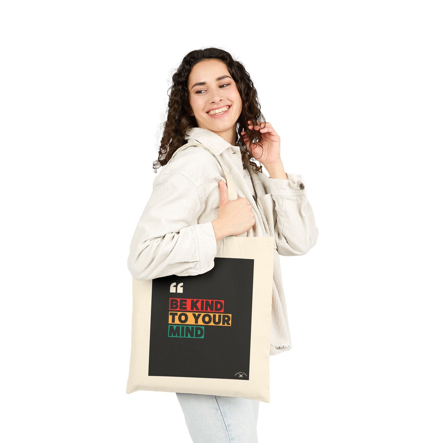 Be Kind to Your Mind Tote Bag | Eco-Friendly Cotton Canvas Bag for Everyday Use