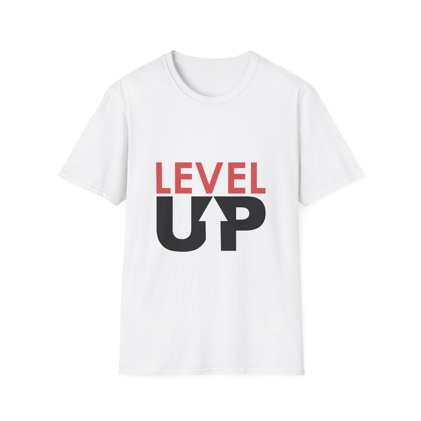 Unisex Level Up T-Shirt - Softstyle Fit for Gamers and Achievers