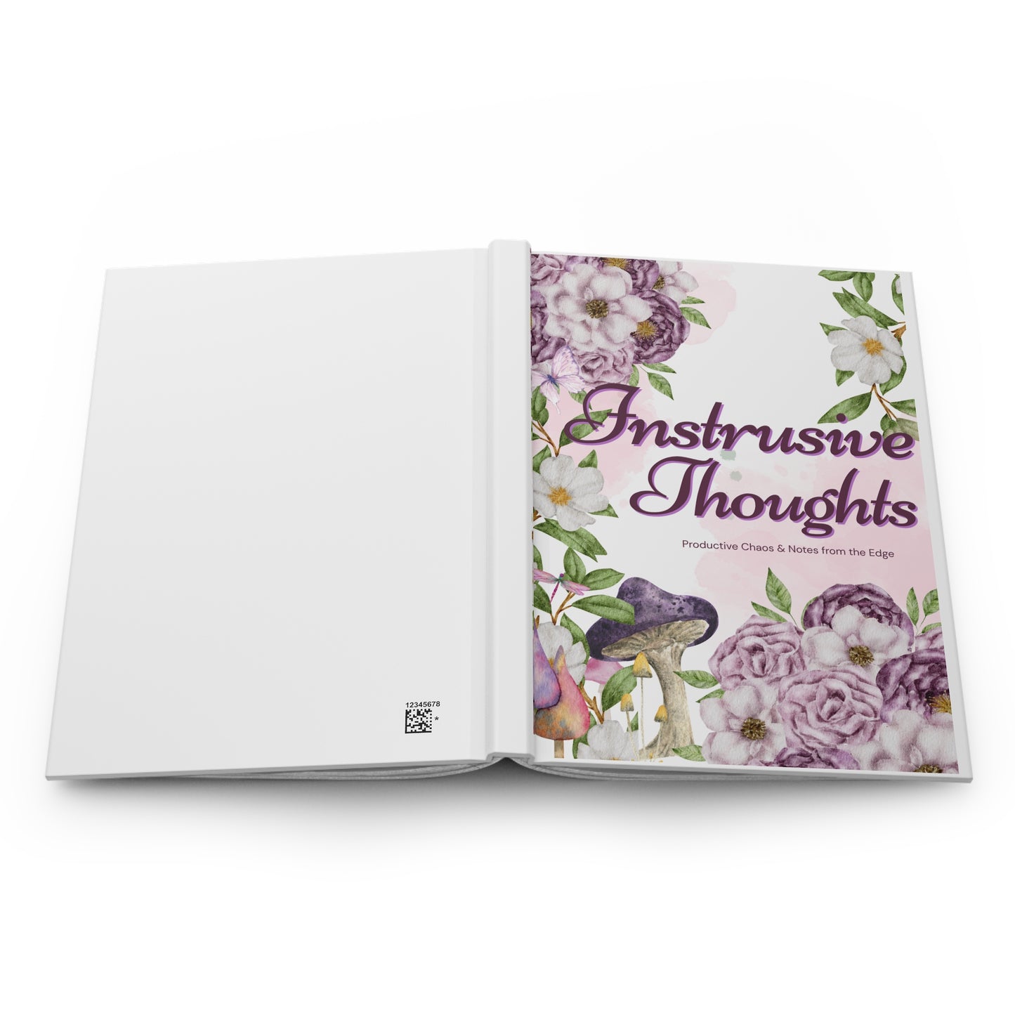 Inspirational Hardcover Journal - "Intrusive Thoughts" - Perfect for Creative Minds & Reflective Souls