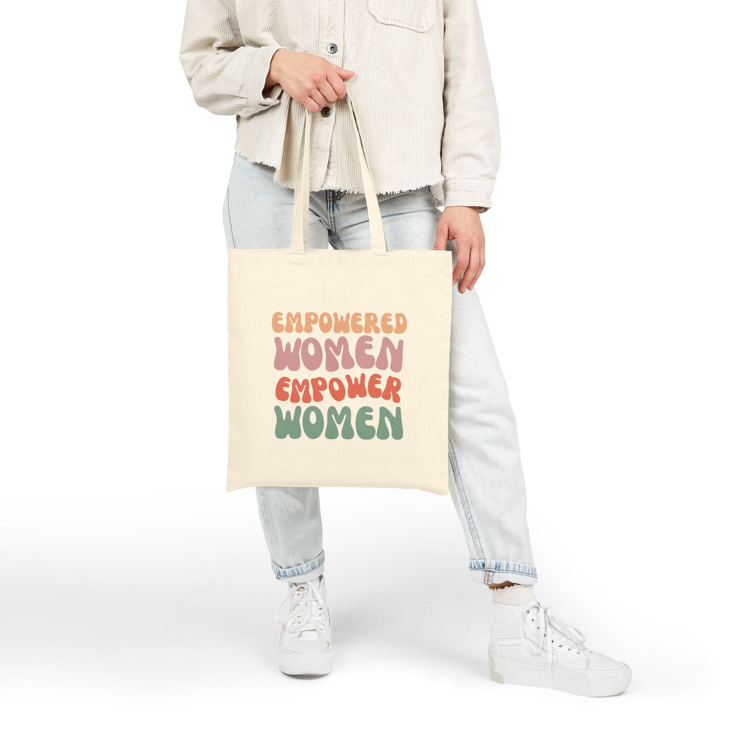 Empowered Women Canvas Tote Bag | Eco-Friendly Fashion Accessory