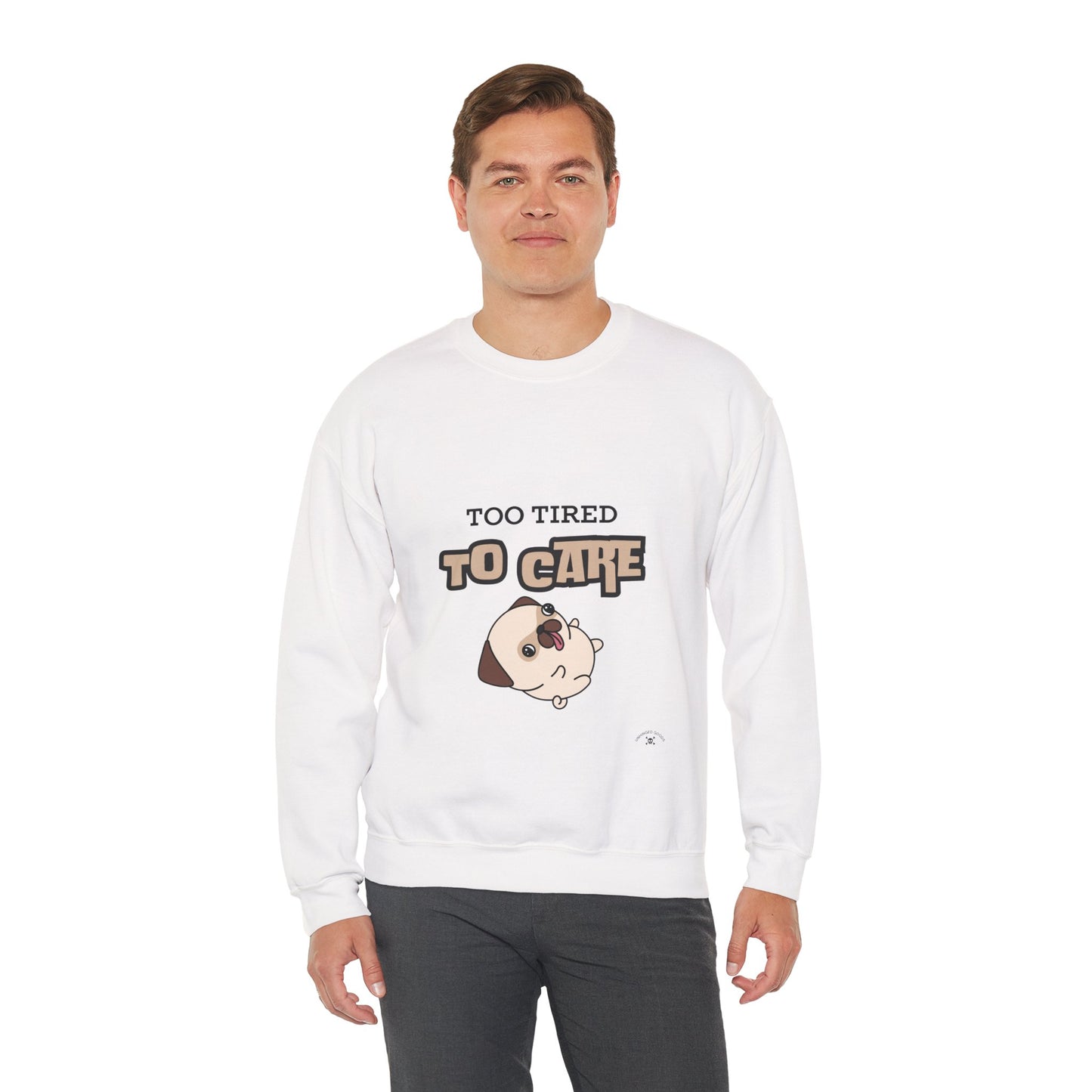 Too Tired to Cake Crewneck Sweatshirt - Unisex Heavy Blend™