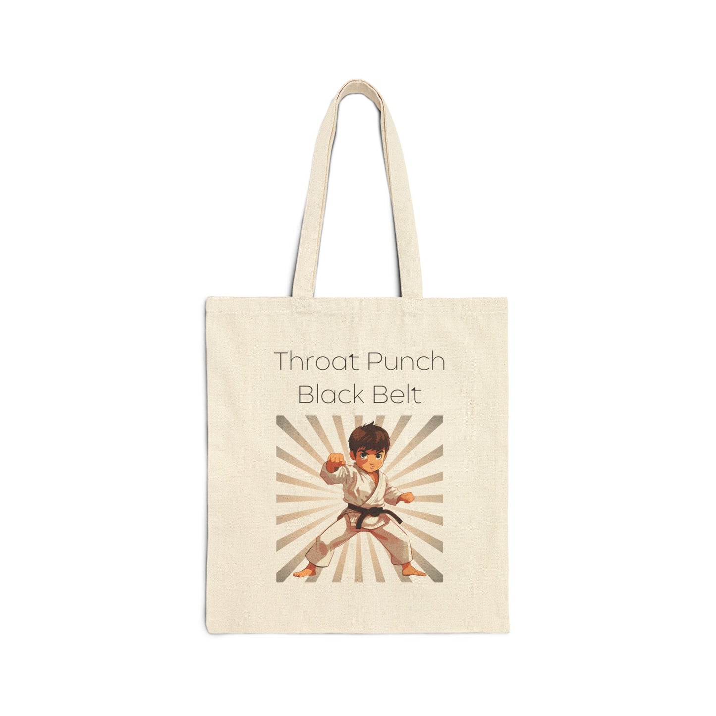 Throat Punch Black Belt Tote Bag | Perfect for Martial Arts Enthusiasts