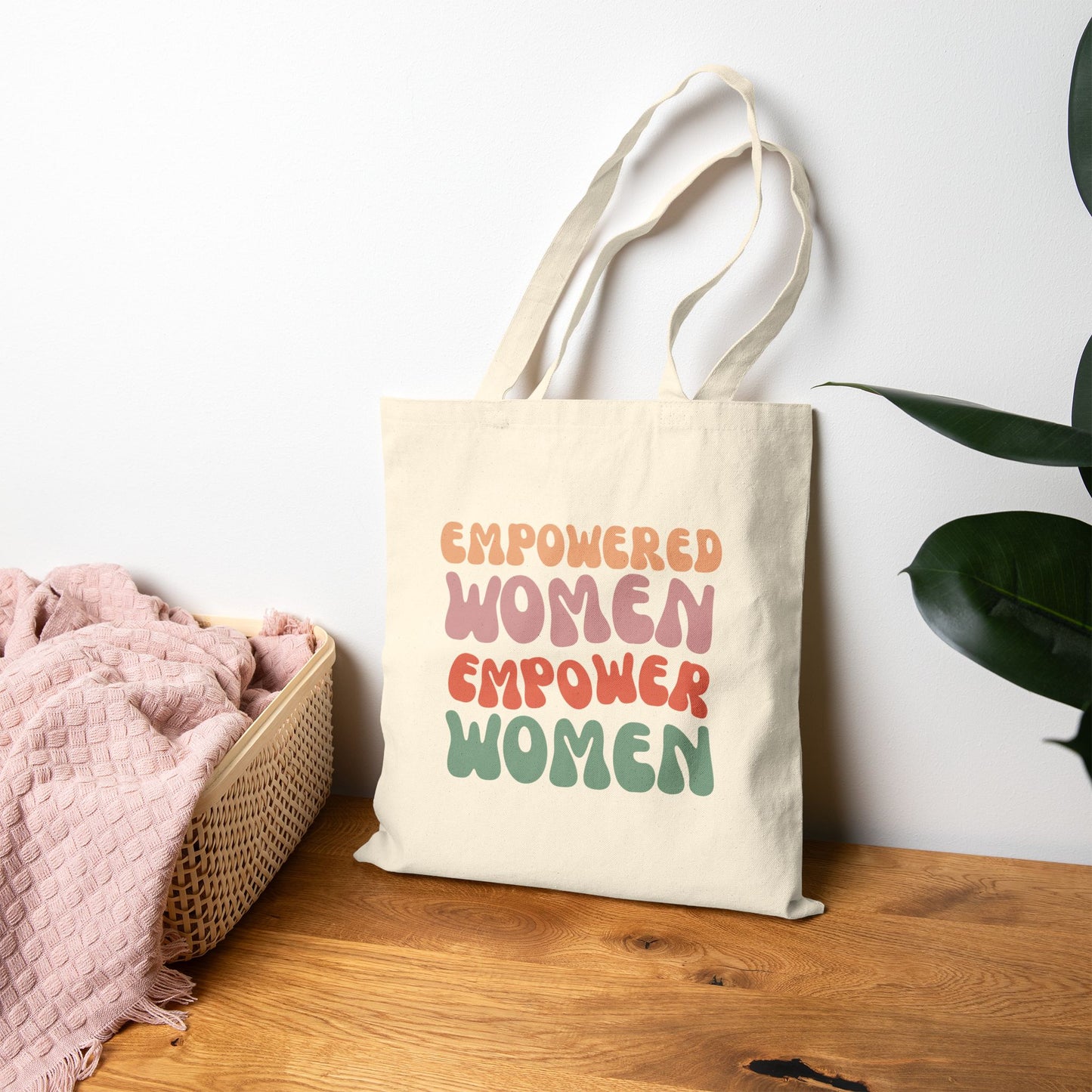 Empowered Women Canvas Tote Bag | Eco-Friendly Fashion Accessory