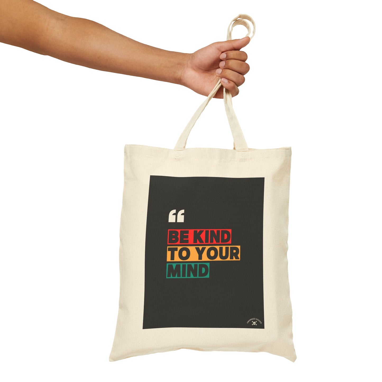 Be Kind to Your Mind Tote Bag | Eco-Friendly Cotton Canvas Bag for Everyday Use