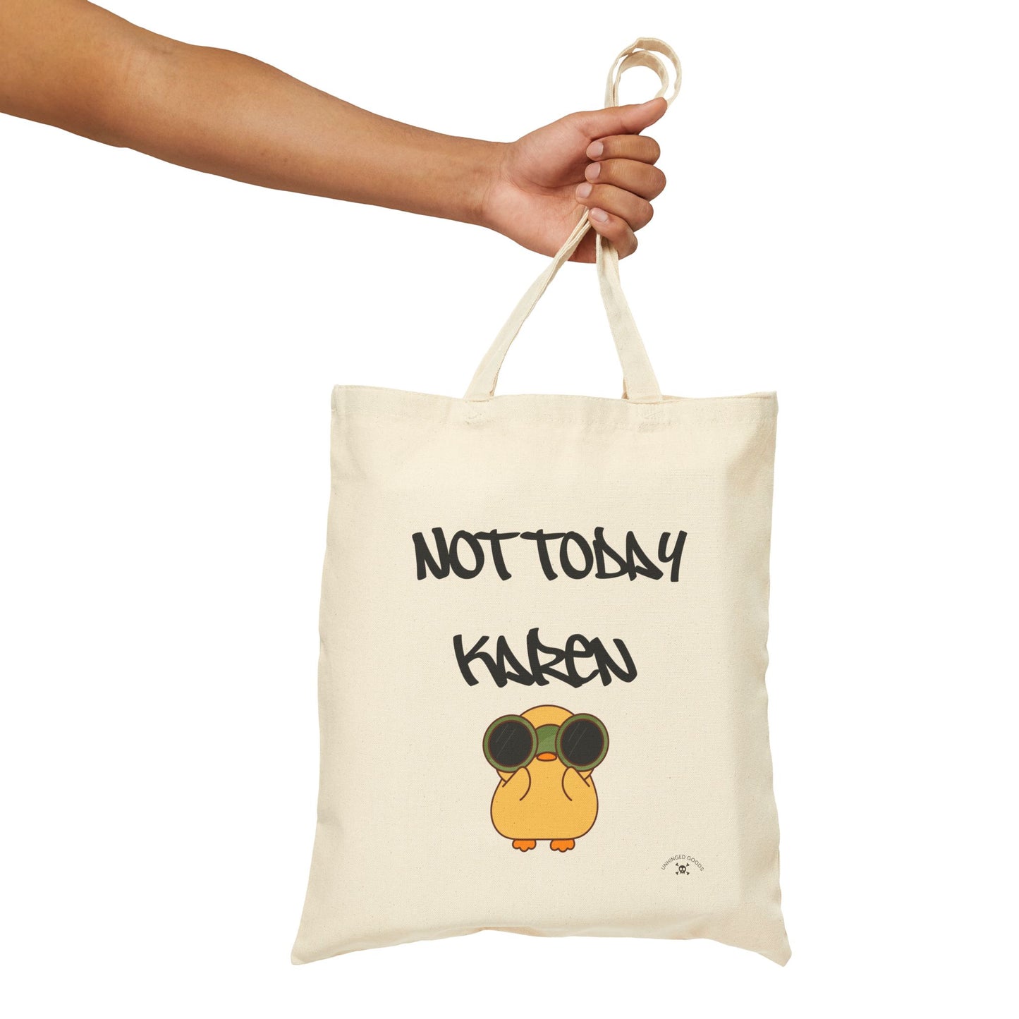 Funny Not Today Karen | Cotton Canvas Tote Bag