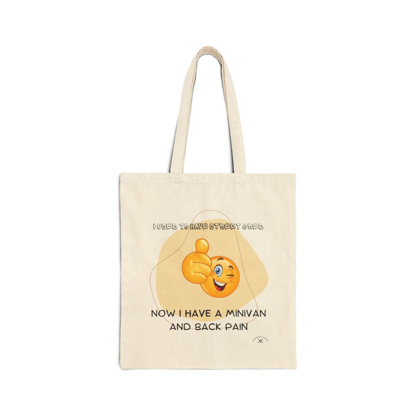 Funny Cotton Canvas Tote Bag - 'Now I Have a Minivan and Back Pain' - Ideal for Parents, Commuters, and Daily Errands
