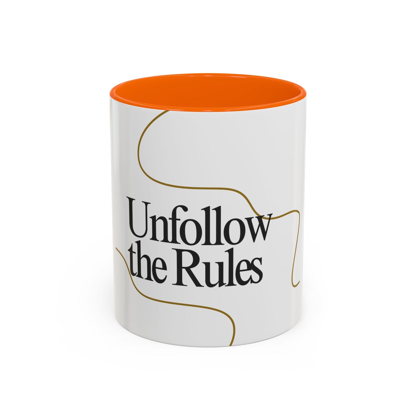Stylish Unfollow the Rules Coffee Mug - 11oz & 15oz