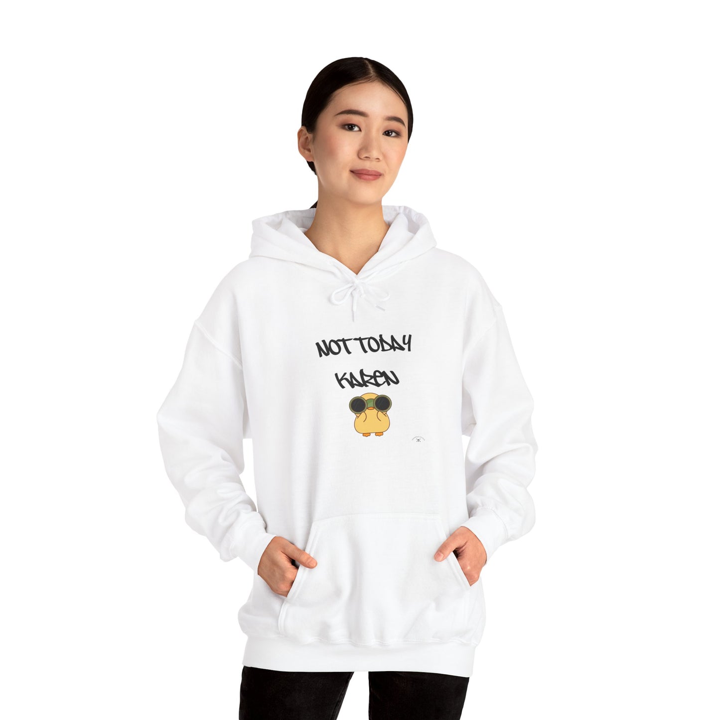 Funny Quote Hoodie, Not Today Karen Sweatshirt, Casual Gift, Trendy Streetwear, Relaxed Fit, Perfect for Daily Wear
