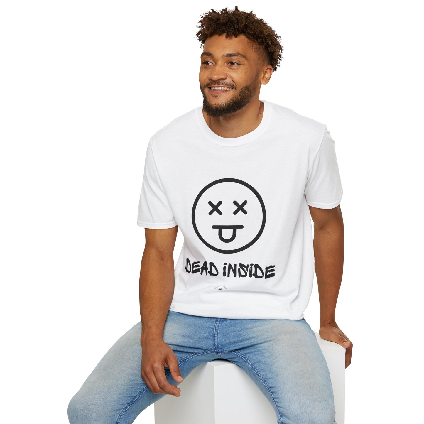Dead Inside Unisex Softstyle T-Shirt - Casual Graphic Tee for Everyday Wear