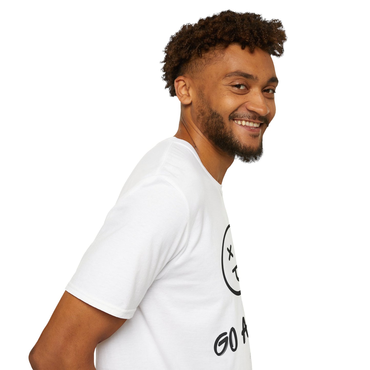 Unisex Softstyle T-Shirt - "GO AWAY" Graphic Tee for Casual Vibes