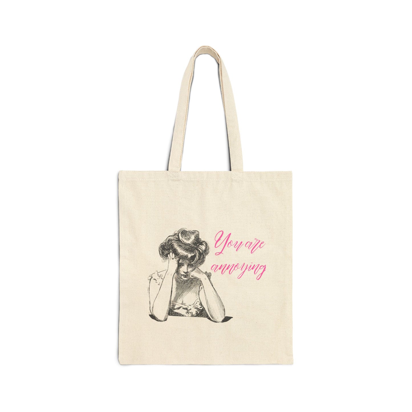 You're Annoying - Vintage-Inspired Cotton Canvas Tote Bag
