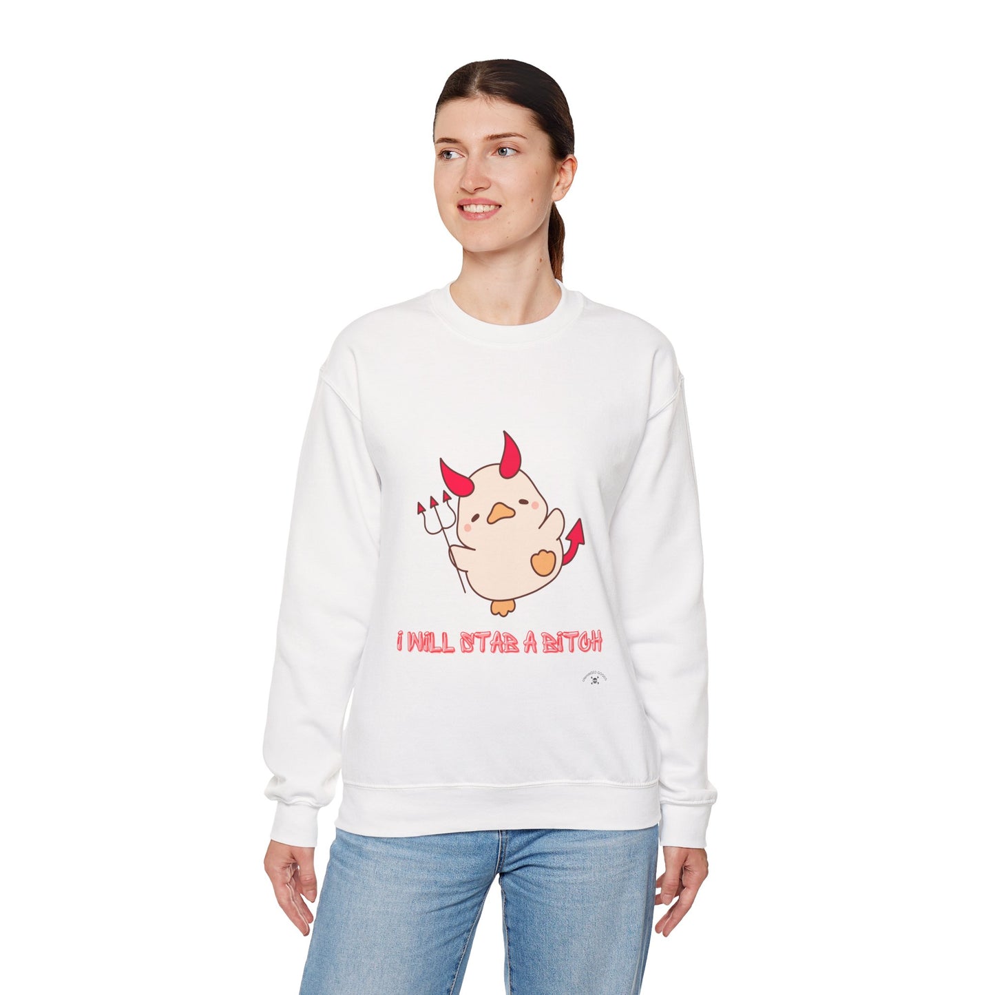 I Will Start A B*tch Unisex Heavy Blend™ Crewneck Sweatshirt