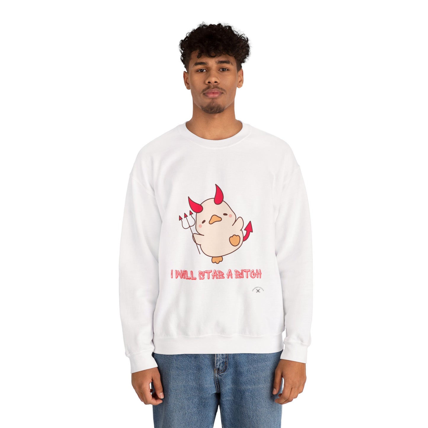 I Will Start A B*tch Unisex Heavy Blend™ Crewneck Sweatshirt