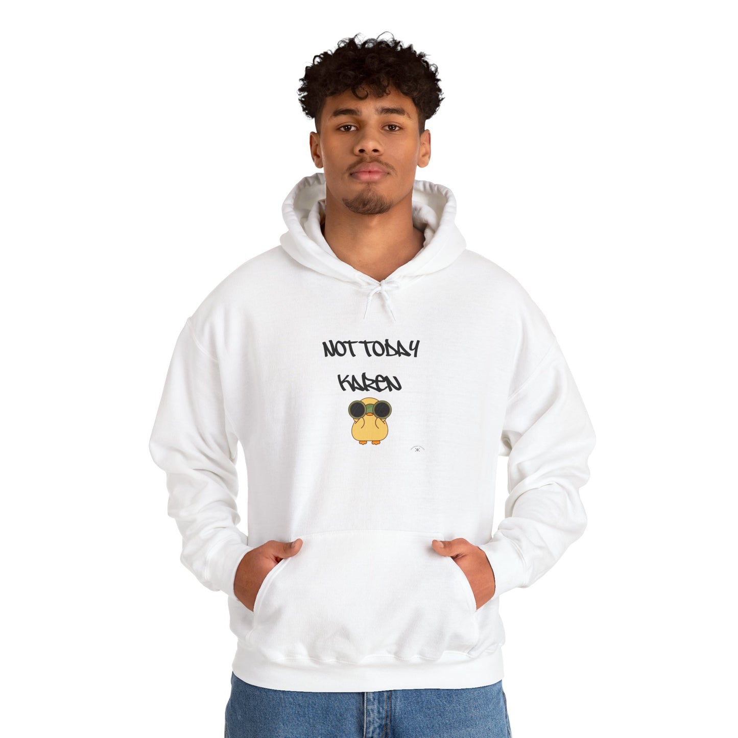 Funny Quote Hoodie, Not Today Karen Sweatshirt, Casual Gift, Trendy Streetwear, Relaxed Fit, Perfect for Daily Wear