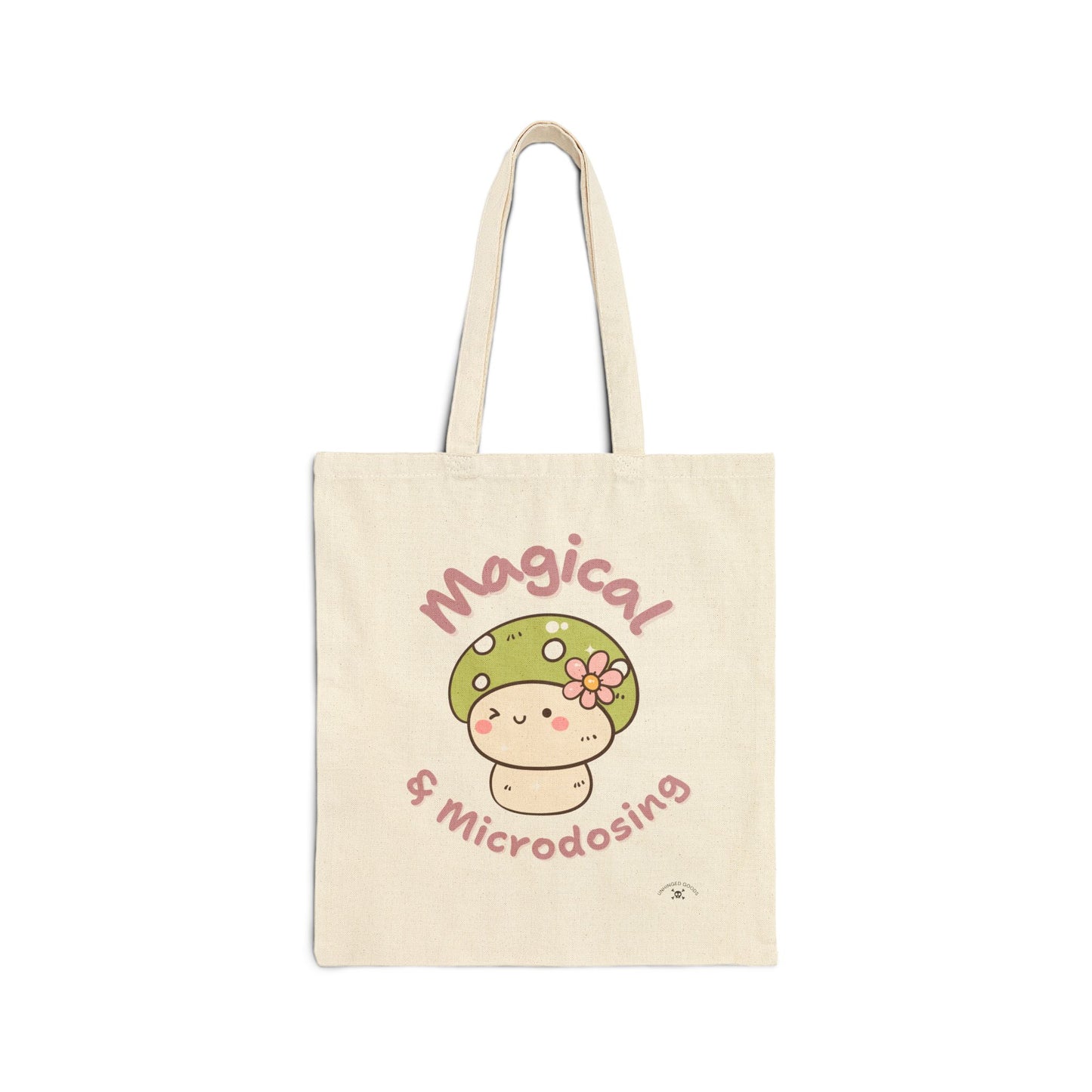 Magical Microdosing Tote Bag, Cute Mushroom, Eco-Friendly Shopping Bag, Gift for Nature Lovers, Psychedelic Art, Everyday Use