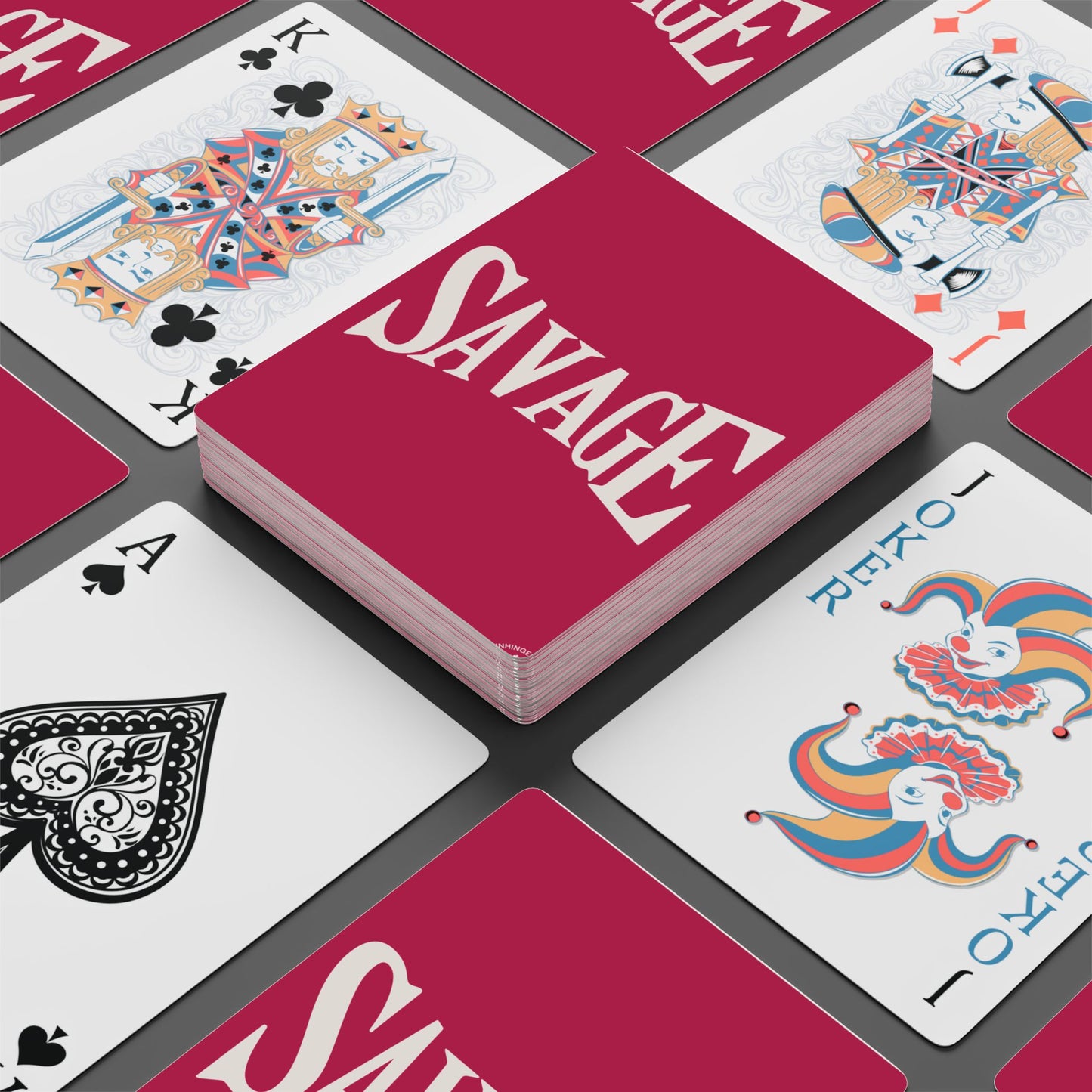 Savage Poker Playing Cards - Unique Design for Game Night