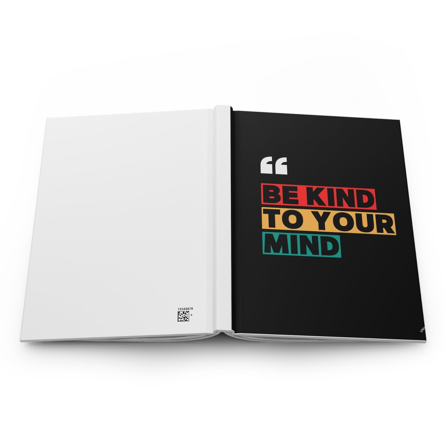Motivational Hardcover Journal – Be Kind to Your Mind