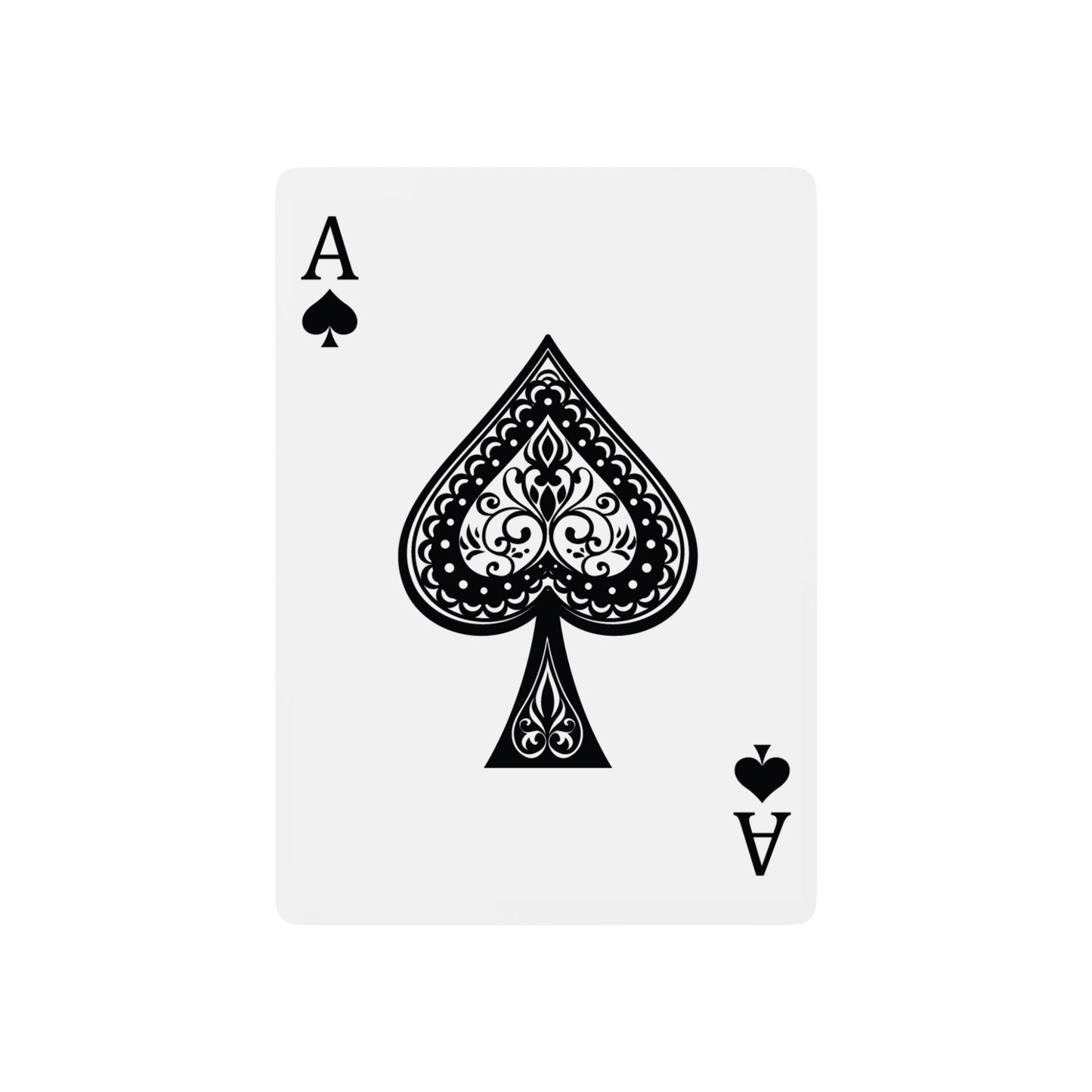 Cute Cartoon Poker Playing Cards - Unique Gift for Game Nights, Party Supplies, Collectible Card Deck, Fun and Quirky Design, Ace of Spades