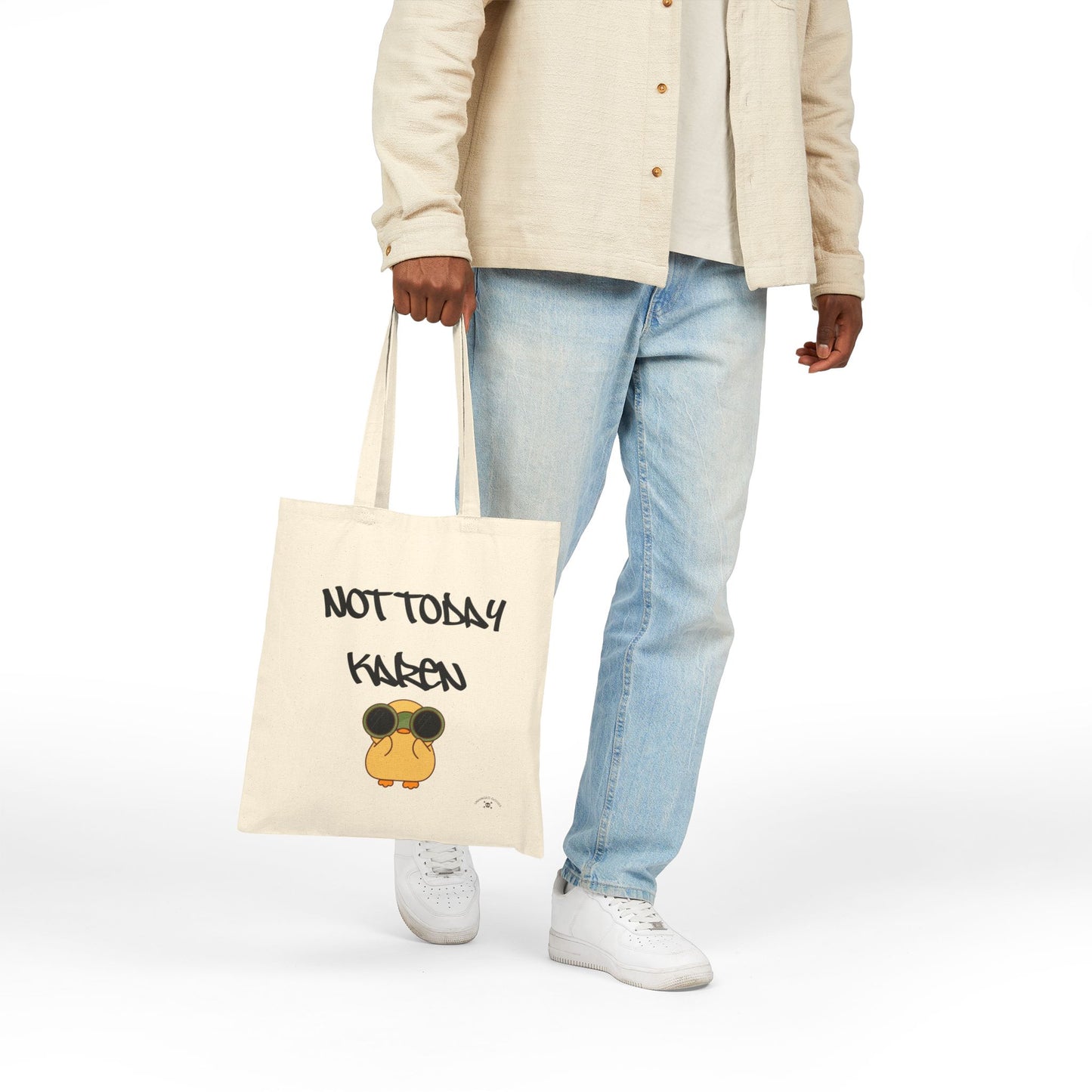 Funny Not Today Karen | Cotton Canvas Tote Bag
