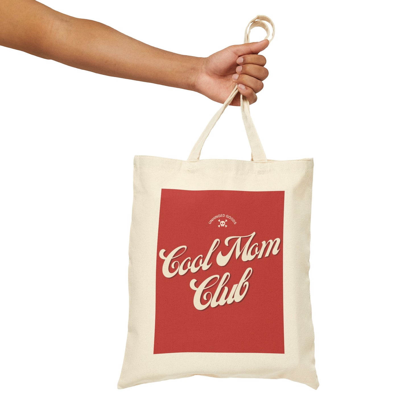 Cool Mom Club | Cotton Canvas Tote Bag - Stylish & Fun for Moms