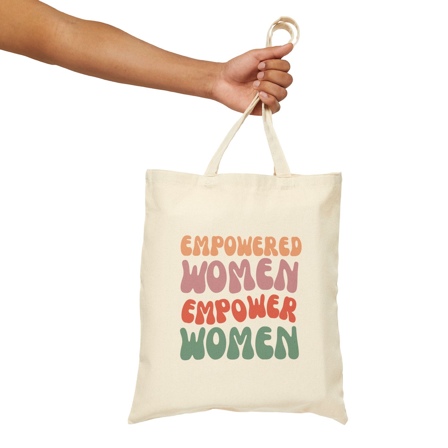 Empowered Women Canvas Tote Bag | Eco-Friendly Fashion Accessory