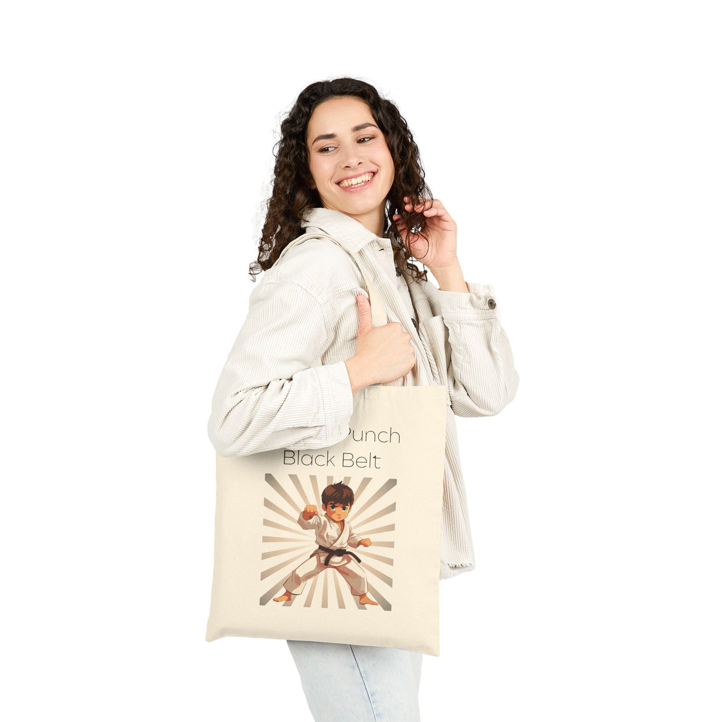 Throat Punch Black Belt Tote Bag | Perfect for Martial Arts Enthusiasts