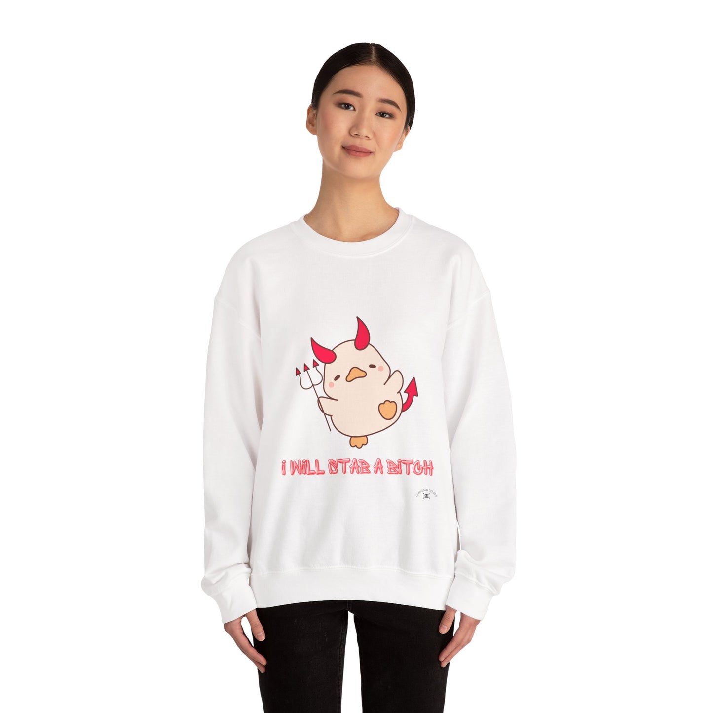 I Will Start A B*tch Unisex Heavy Blend™ Crewneck Sweatshirt