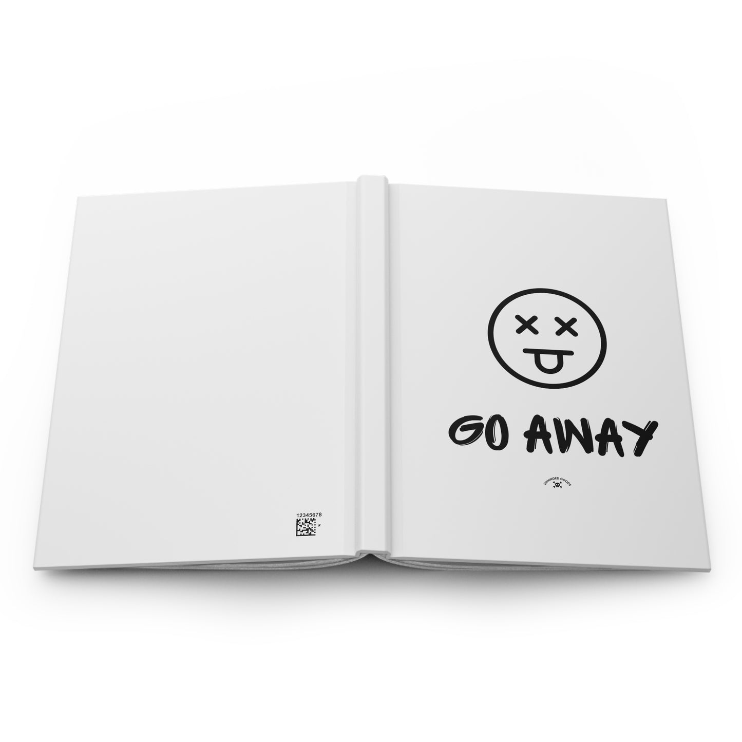 Go Away Hardcover Journal - Funny Notebook for Journaling, Diaries, Gift for Writers, School Supplies, Humor Collection