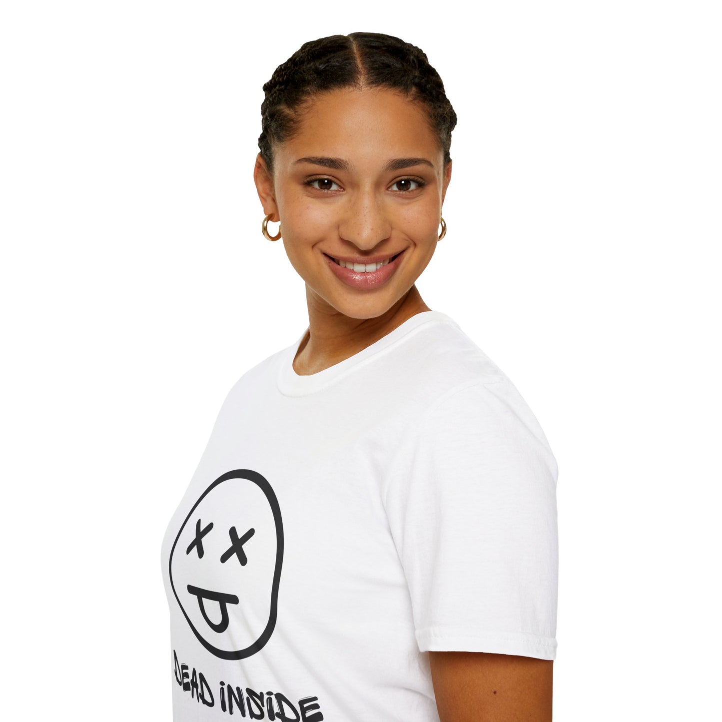 Dead Inside Unisex Softstyle T-Shirt - Casual Graphic Tee for Everyday Wear
