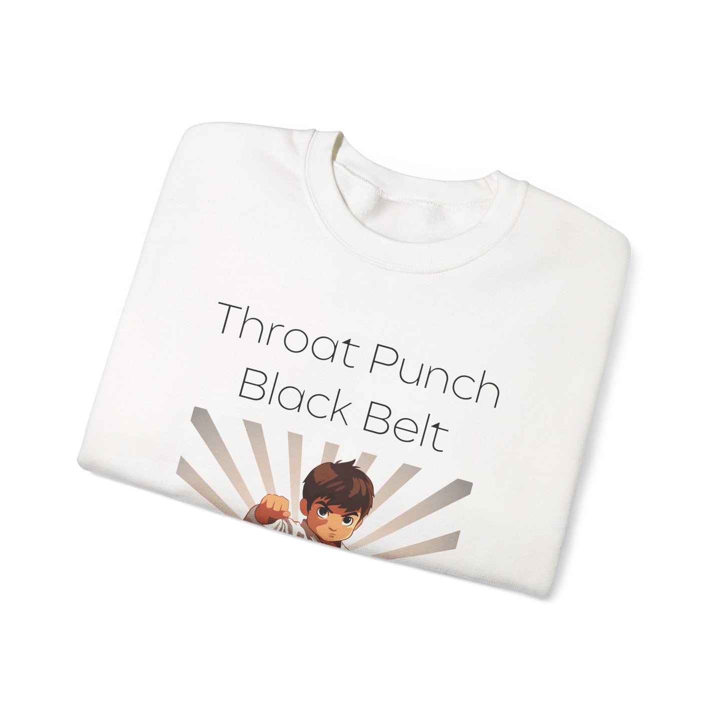 Funny Throat Punch Black Belt Sweatshirt