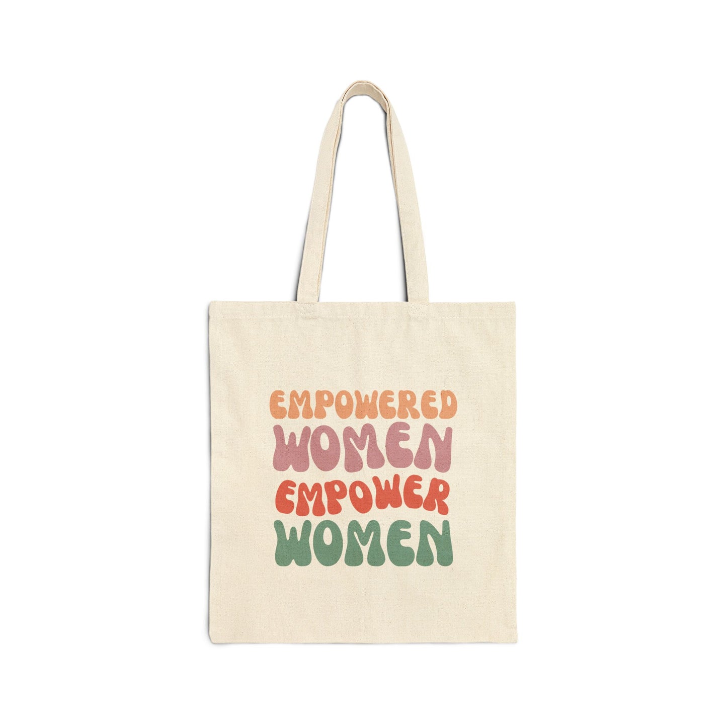 Empowered Women Canvas Tote Bag | Eco-Friendly Fashion Accessory