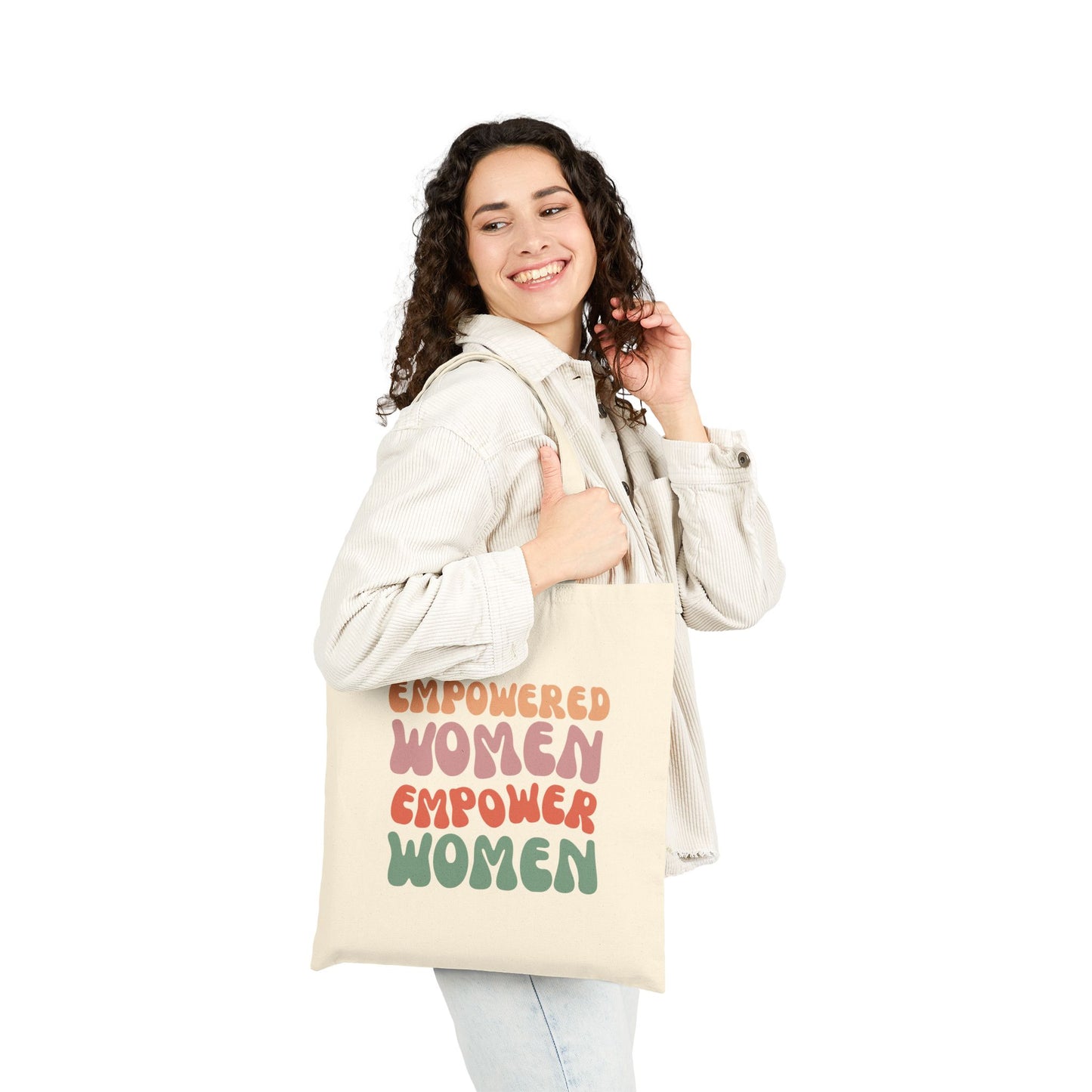 Empowered Women Canvas Tote Bag | Eco-Friendly Fashion Accessory