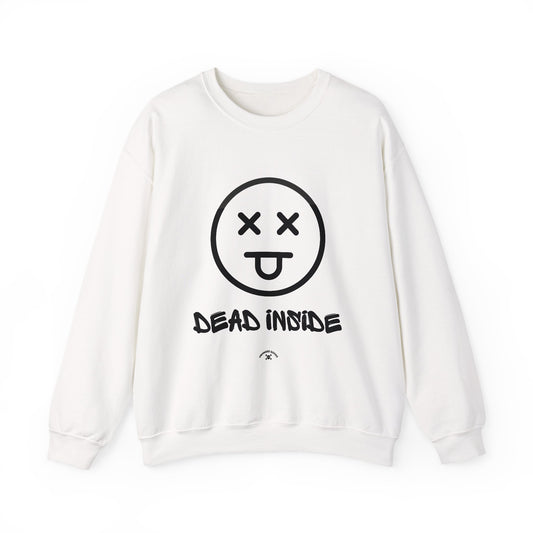 Funny 'Dead Inside' Unisex Heavy Blend™ Crewneck Sweatshirt – Casual Comfortable Wear
