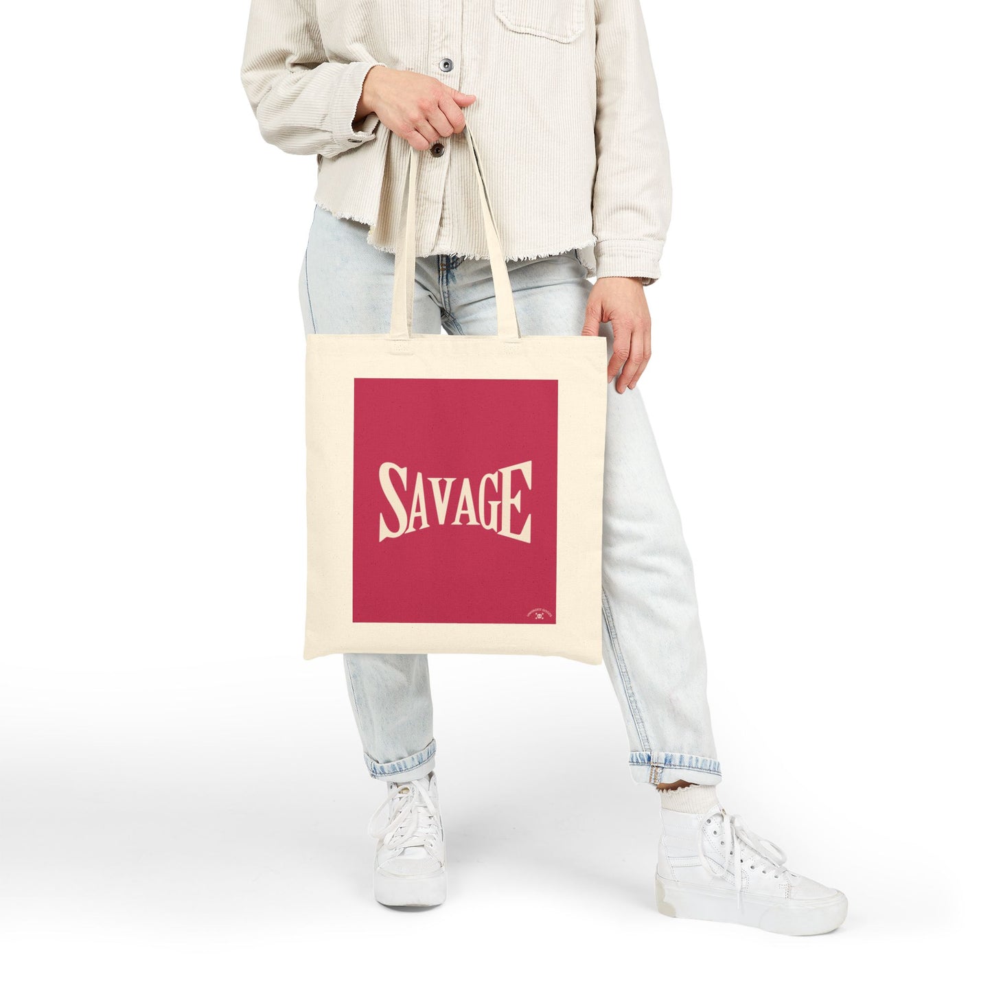 Savage Cotton Canvas Tote Bag | Eco-Friendly & Stylish Carryall