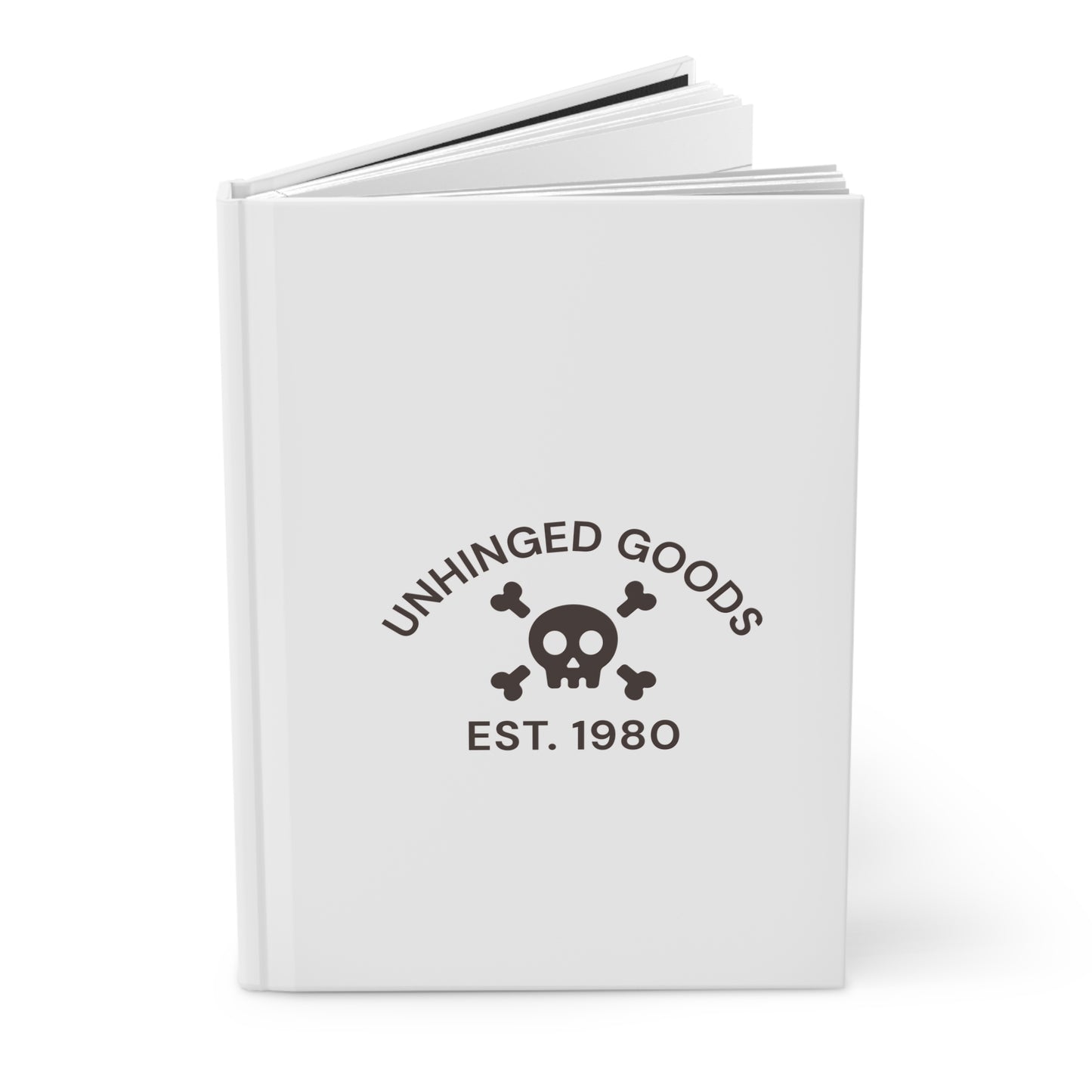 Unhinged Goods Hardcover Journal - Skull Design, Ideal for Creative Minds