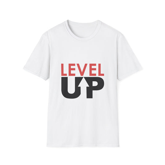 Unisex Level Up T-Shirt - Softstyle Fit for Gamers and Achievers