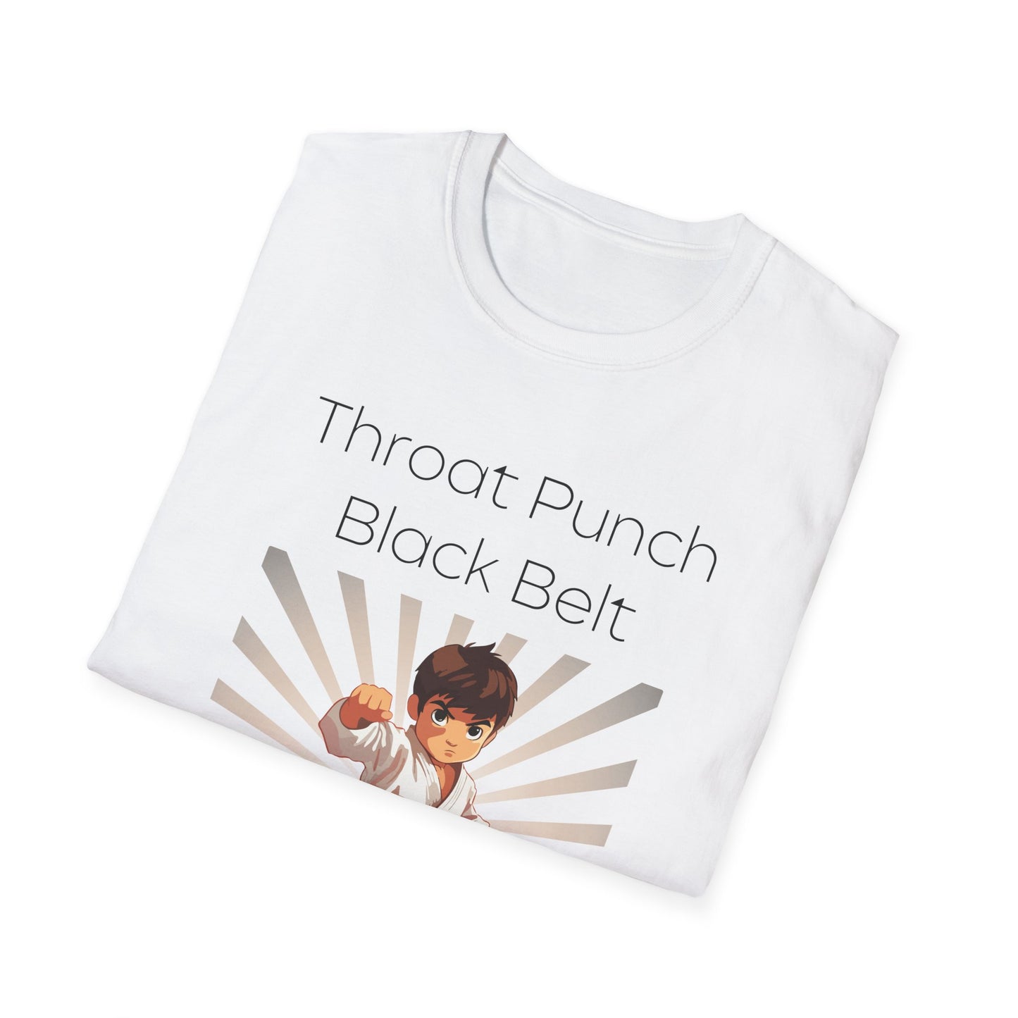 Karate Kids T-Shirt - Throat Punch Black Belt Graphic Tee for Martial Arts Enthusiasts