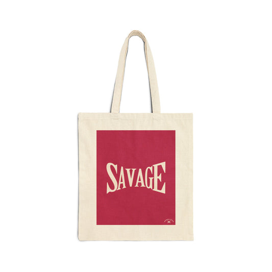 Savage Cotton Canvas Tote Bag | Eco-Friendly & Stylish Carryall