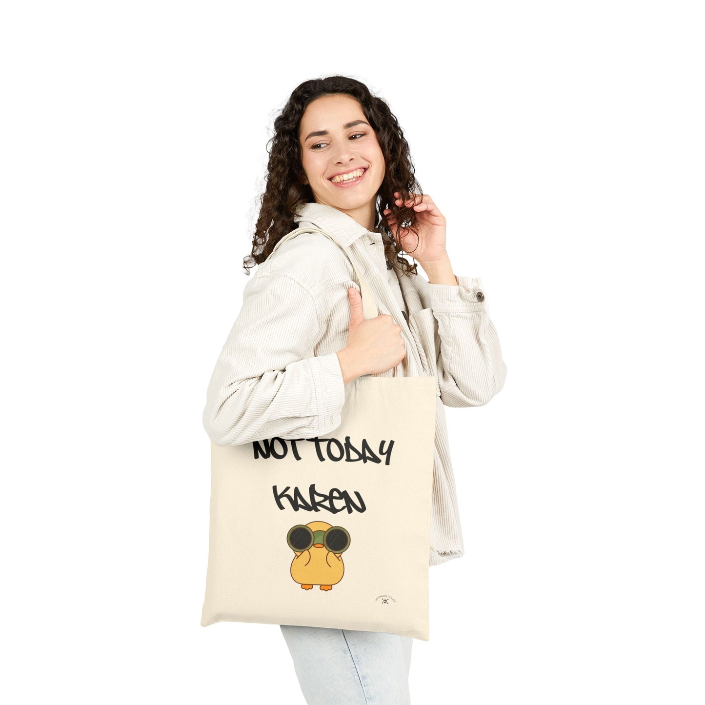 Funny Not Today Karen | Cotton Canvas Tote Bag