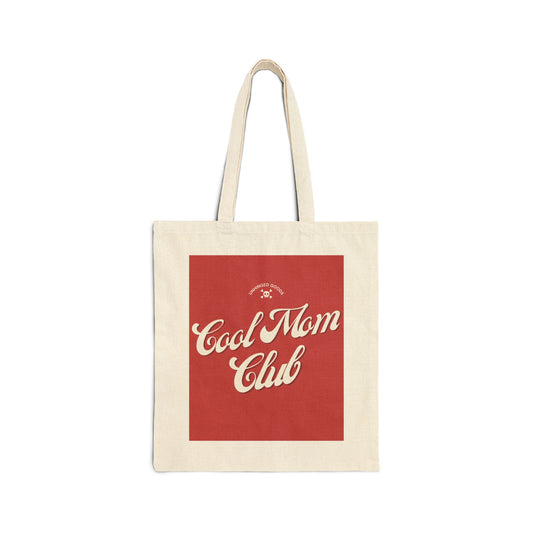 Cool Mom Club | Cotton Canvas Tote Bag - Stylish & Fun for Moms
