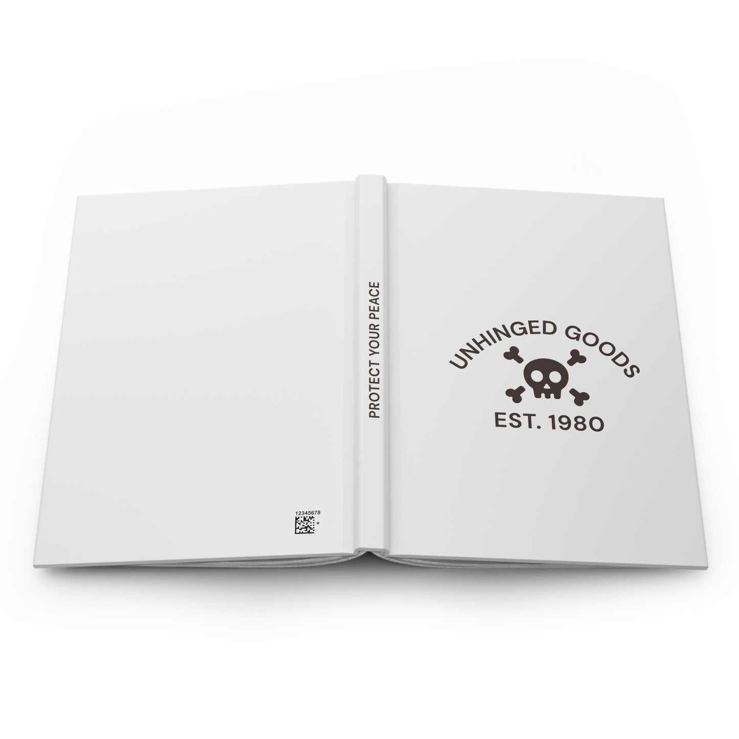 Unhinged Goods Hardcover Journal - Skull Design, Ideal for Creative Minds