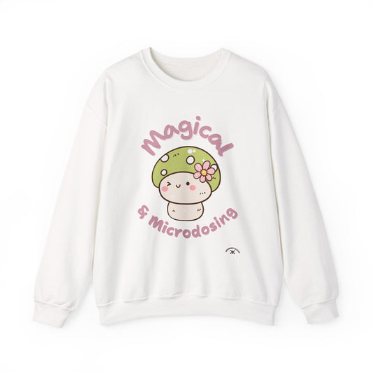 Magical Microdosing Sweatshirt - Cozy Unisex Crewneck for Plant Lovers