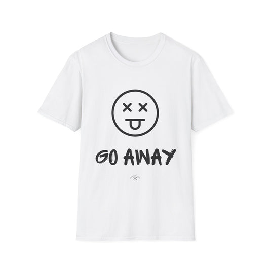 Unisex Softstyle T-Shirt - "GO AWAY" Graphic Tee for Casual Vibes