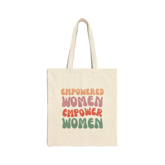 Empowered Women Canvas Tote Bag | Eco-Friendly Fashion Accessory